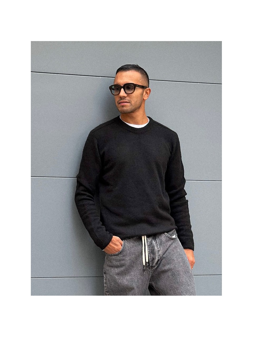 Maglioncino girocollo lana